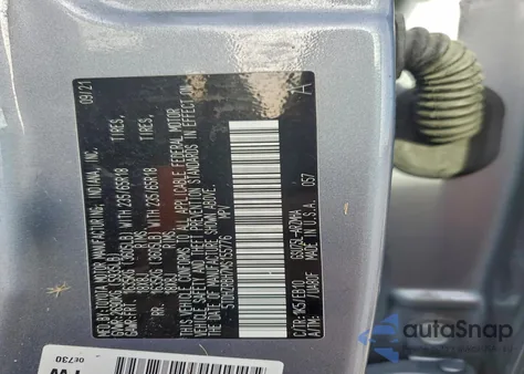 2021 Toyota Highlander Xle z USA, uszkodzony, nr VIN 5TDHZRBH7MS155776